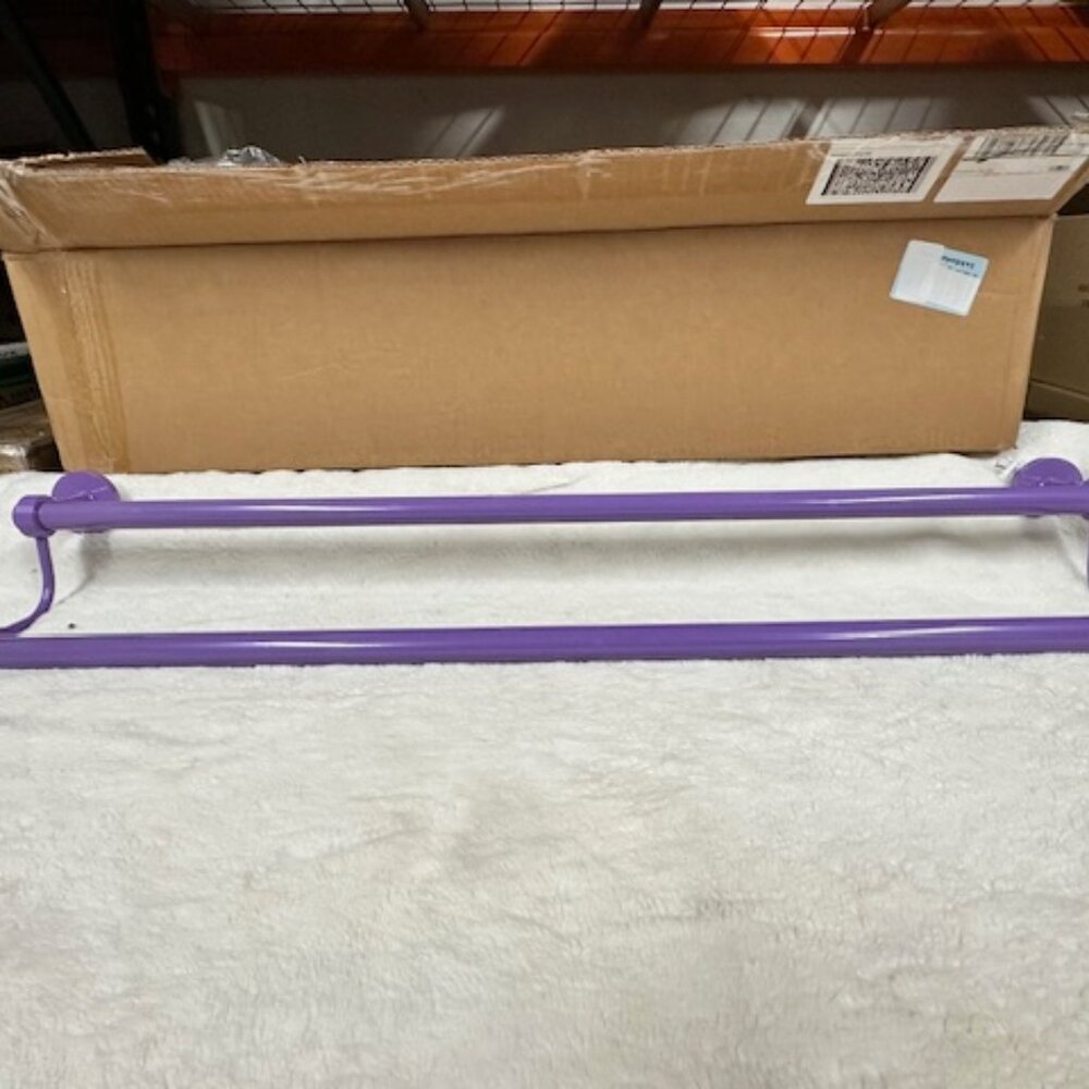 Allied Brass 7272G-36-LVN 36 Inch Double Towel Bar, Lavender NEW